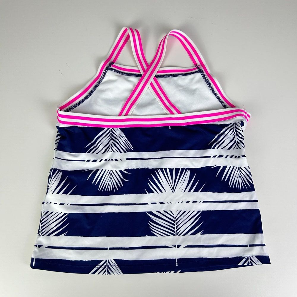 Set of 2 Lands' End Multicolor Printed Pullover Beach Tankini Kids Size 12 & 14 - Picture 5 of 12